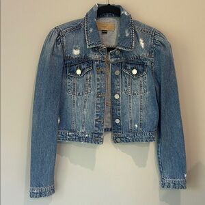 Blank NYC Distressed Blue Jacket NWOT